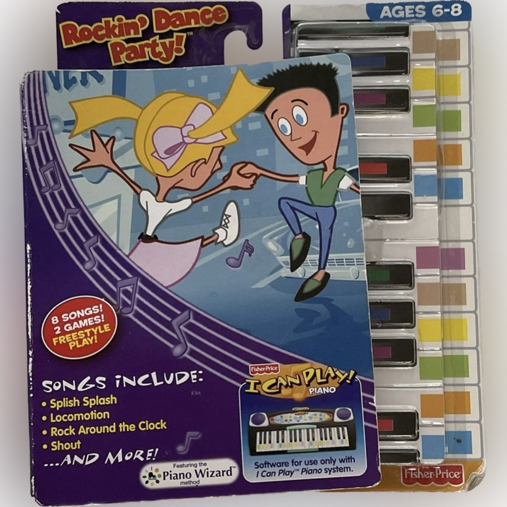 I Can Play Piano Software Cartridges Rockin’ Dance Party Piano Wizard